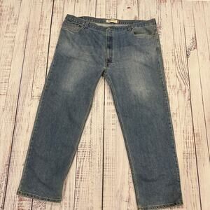 Levi’s 550 Relaxed Fit Light Wash Jeans 48x32 Big & Tall Y2K Mexico
